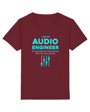 AUDIO ENGINEER Burgundy