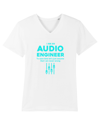 AUDIO ENGINEER White