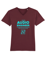 AUDIO ENGINEER Tricou mânecă scurtă guler V Bărbat Presenter