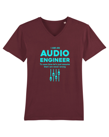 AUDIO ENGINEER Burgundy