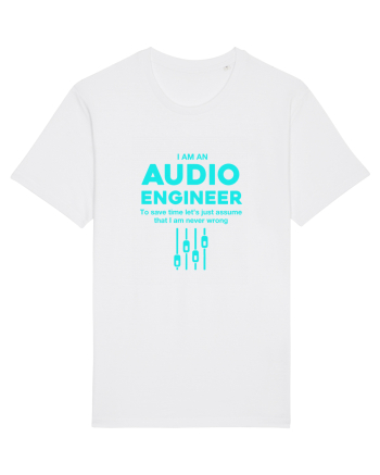 AUDIO ENGINEER White