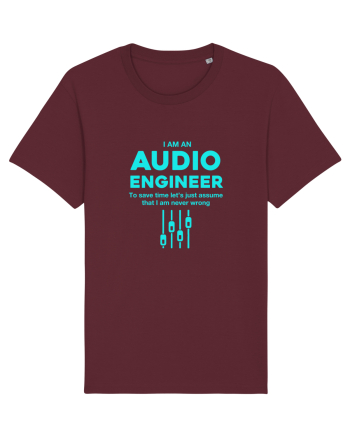 AUDIO ENGINEER Burgundy