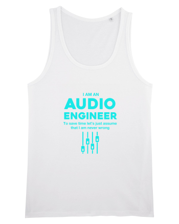 AUDIO ENGINEER White