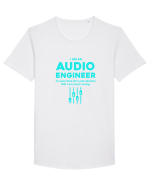 AUDIO ENGINEER Tricou mânecă scurtă guler larg Bărbat Skater