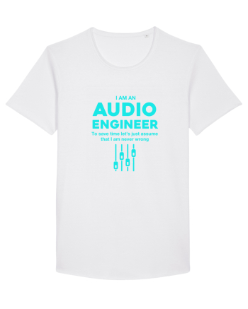 AUDIO ENGINEER White