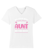 AUNT Tricou mânecă scurtă guler V Bărbat Presenter