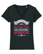 WIFE Tricou mânecă scurtă guler V Damă Evoker