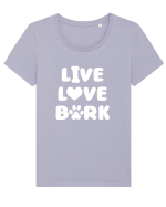 DOG Tricou mânecă scurtă guler larg fitted Damă Expresser