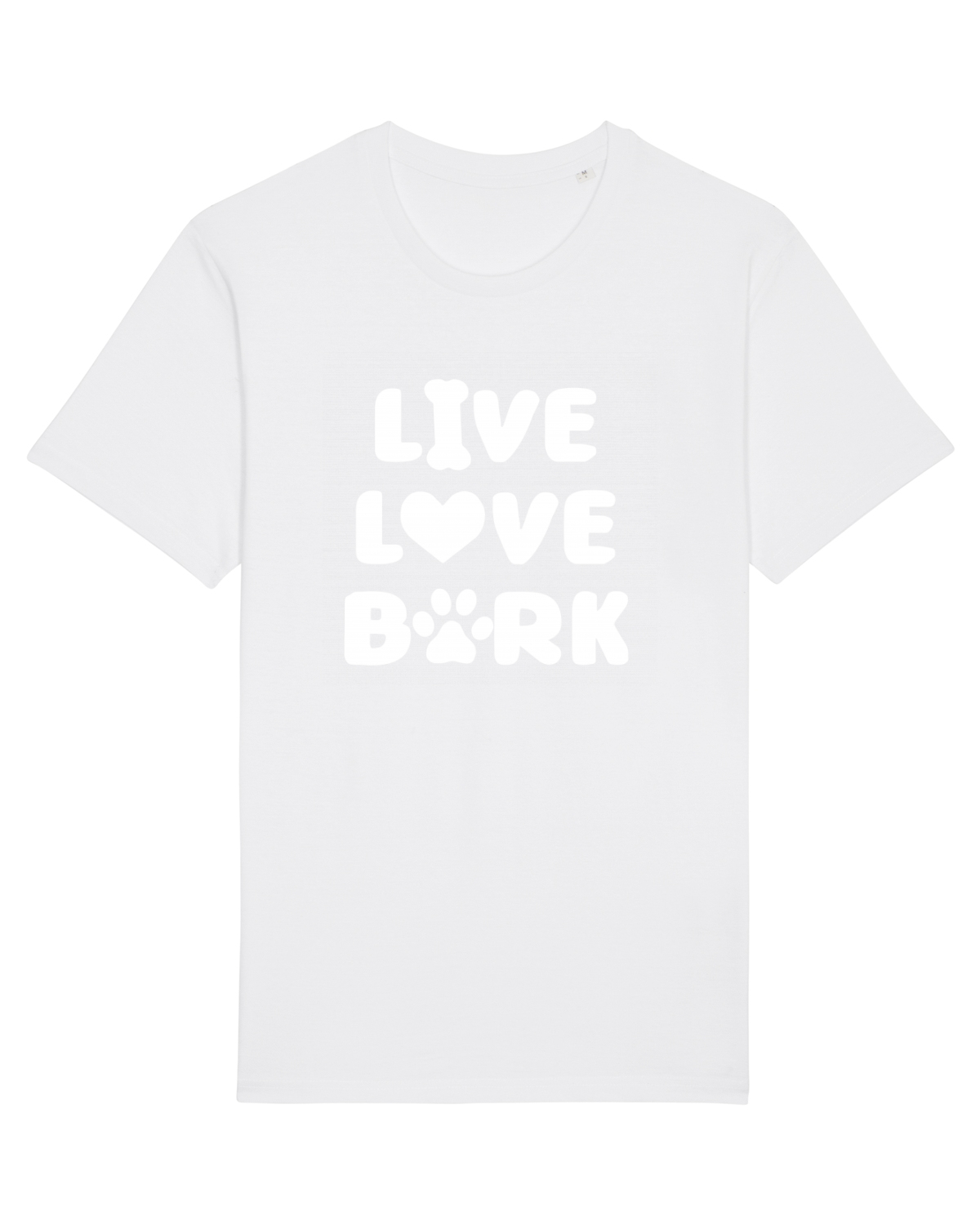 Tricou mânecă scurtă Unisex Rocker White