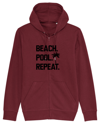 BEACH AND POOL Burgundy