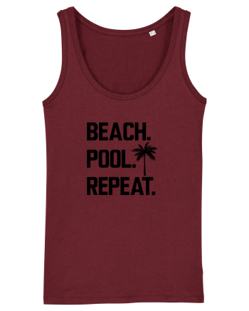 BEACH AND POOL Burgundy