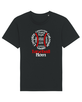 BASEBALL MOM Black