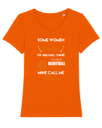 BASKETBALL MOM Tricou mânecă scurtă guler larg fitted Damă Expresser