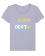 BEACH  Tricou mânecă scurtă guler larg fitted Damă Expresser