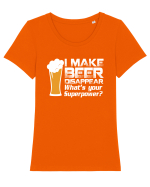 BEER Tricou mânecă scurtă guler larg fitted Damă Expresser