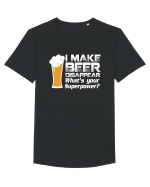BEER Tricou mânecă scurtă guler larg Bărbat Skater