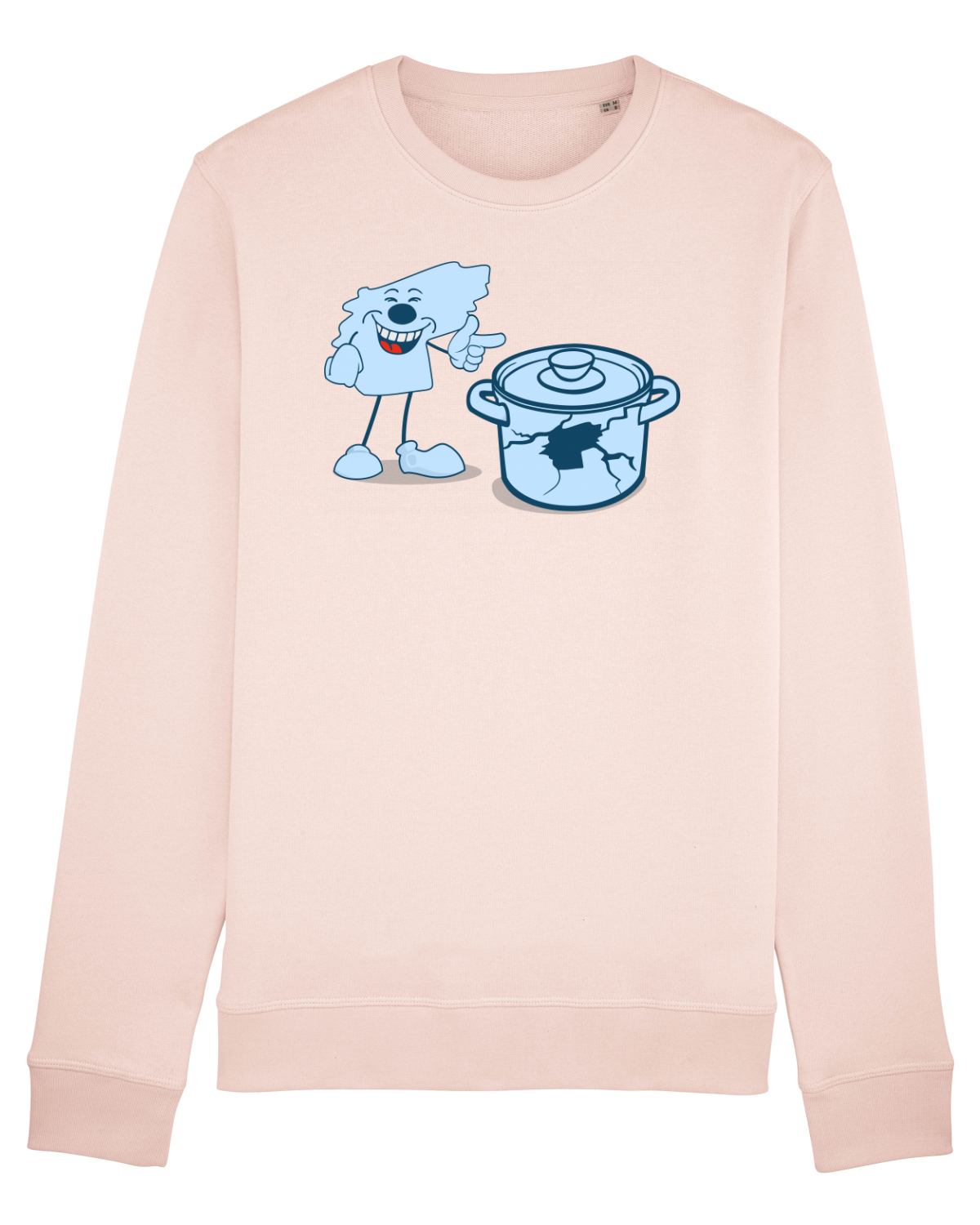 Bluză mânecă lungă Unisex Rise Candy Pink