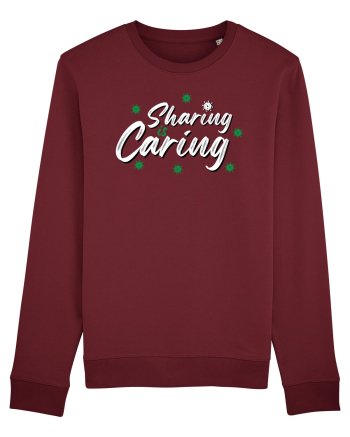 Sharing is caring Burgundy