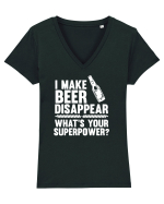 BEER Tricou mânecă scurtă guler V Damă Evoker