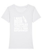 BEER Tricou mânecă scurtă guler larg fitted Damă Expresser