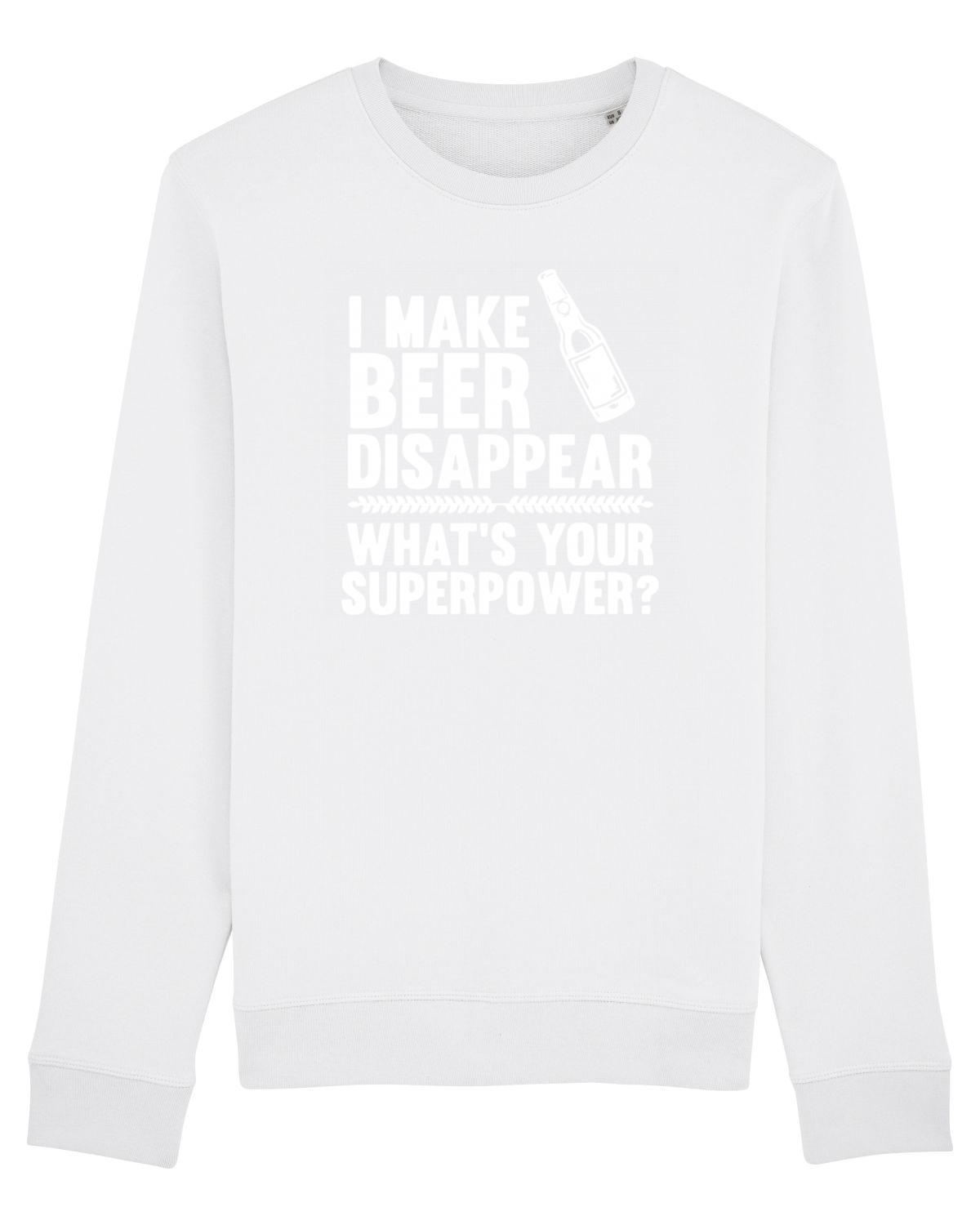 Bluză mânecă lungă Unisex Rise White