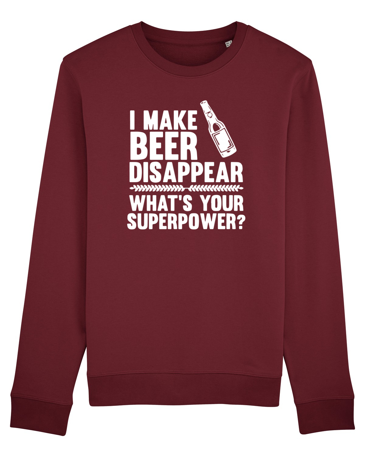 Bluză mânecă lungă Unisex Rise Burgundy