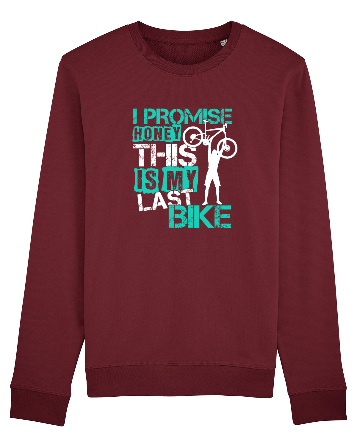 Bluză mânecă lungă Unisex Rise Burgundy
