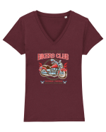 BIKERS CLUB Tricou mânecă scurtă guler V Damă Evoker