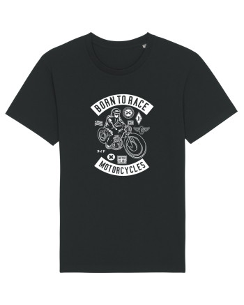Born to Race Moto White Black