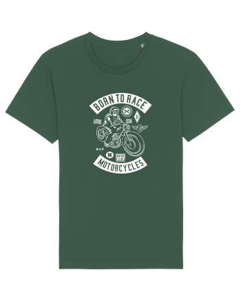 Born to Race Moto White Bottle Green