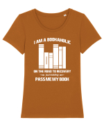 BOOKS Tricou mânecă scurtă guler larg fitted Damă Expresser