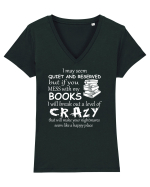BOOKS Tricou mânecă scurtă guler V Damă Evoker