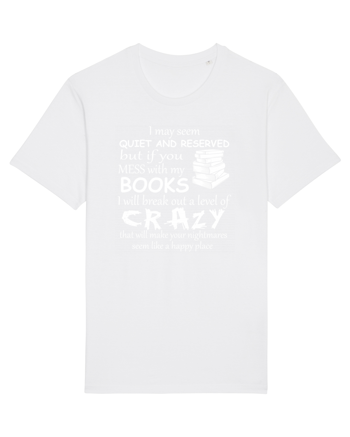Tricou mânecă scurtă Unisex Rocker White