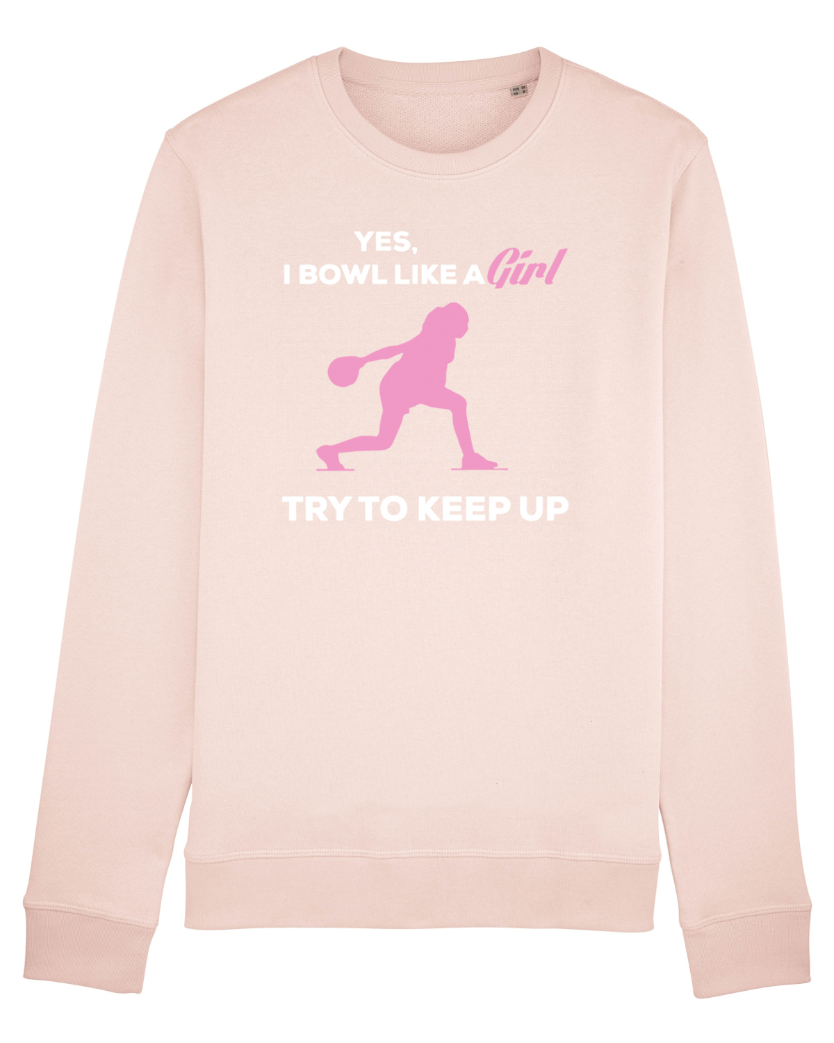 Bluză mânecă lungă Unisex Rise Candy Pink