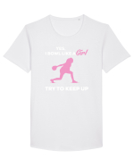 BOWLING Tricou mânecă scurtă guler larg Bărbat Skater
