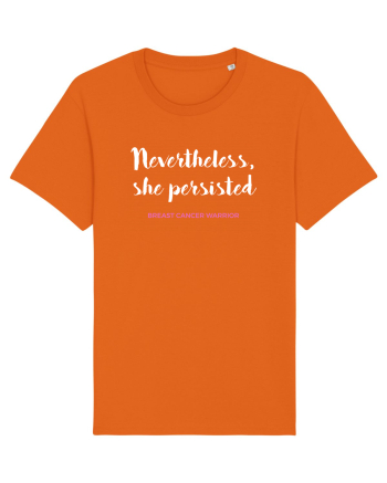 BREAST CANCER WARRIOR Bright Orange