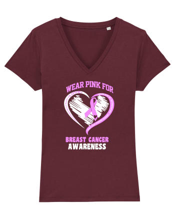 BREAST CANCER WARRIOR Burgundy