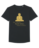 BUDDHA Tricou mânecă scurtă guler larg Bărbat Skater