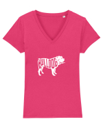 BULLDOG Tricou mânecă scurtă guler V Damă Evoker