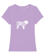 BULLDOG Tricou mânecă scurtă guler larg fitted Damă Expresser