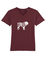 BULLDOG Tricou mânecă scurtă guler V Bărbat Presenter