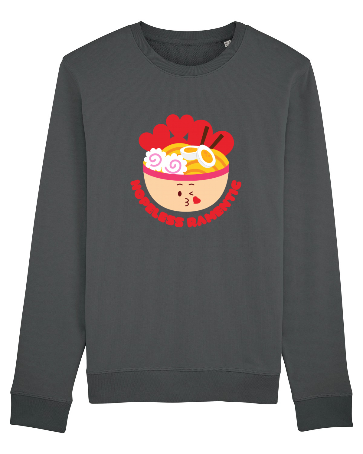 Bluză mânecă lungă Unisex Rise Anthracite