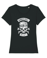 Burger Skull Chef White Tricou mânecă scurtă guler larg fitted Damă Expresser