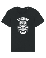 Burger Skull Chef White Tricou mânecă scurtă Unisex Rocker