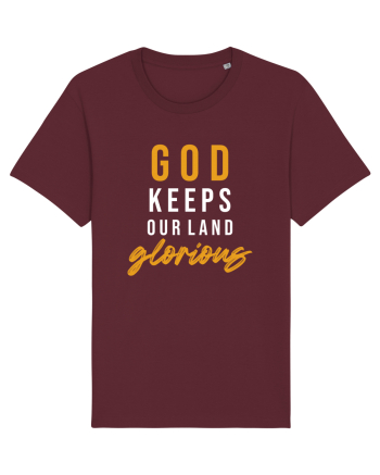 God Keeps Our Land Glorious Burgundy