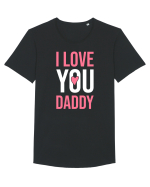 I Love You Daddy Tricou mânecă scurtă guler larg Bărbat Skater