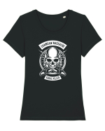 Chainsaw Serial Killer White Tricou mânecă scurtă guler larg fitted Damă Expresser