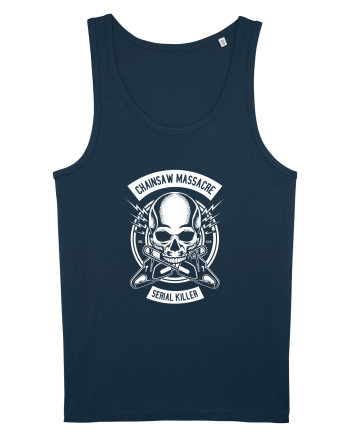 Chainsaw Serial Killer White Navy