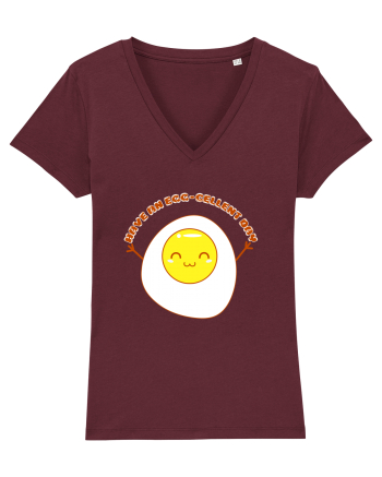 Kawaii Egg Burgundy