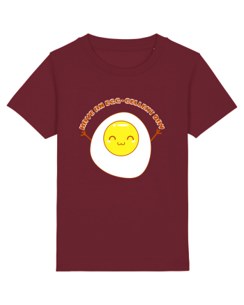 Kawaii Egg Burgundy